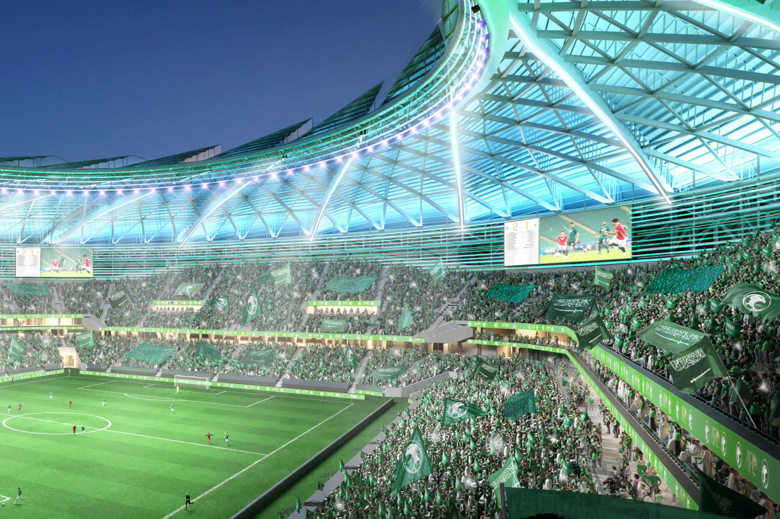 Saudi developer seeks private capital for Aramco World Cup stadium